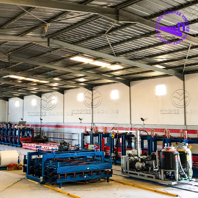 sandwich panel production line