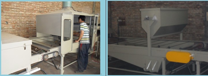 Stone coated roof tile production line